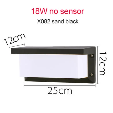 X82 No Sensor Mlzaosn настенный светильник напольный Балкон современный простой Водонепроницаемый коридор двор Спальня Лестницы без Сенсор проход Фонари - Испускаемый цвет: X82 No Sensor