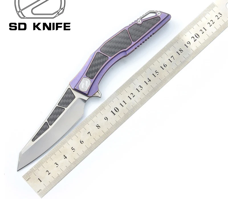 

STEDEMON Zodiac CTS-204P blade Flipper KVT ball brearing folding knife titanium camping hunting outdoor survival knives EDC Tool