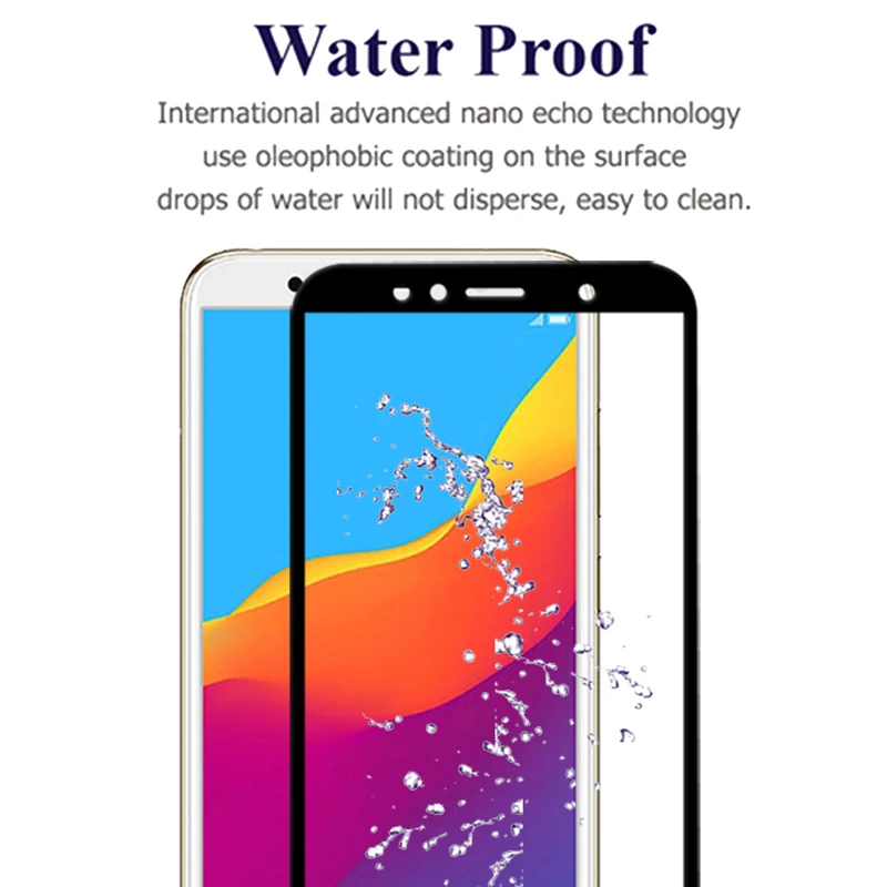 Защитное стекло на весь экран для Huawei Honor 7a 7c pro 7x закаленное c x|Защитные стёкла и