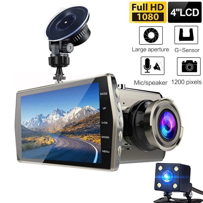 HD 1080P видеорегистратор, Автомобильный видеорегистратор, портативная автомобильная камера, ips, ночное видение, видео регистратор, g-сенсор, монитор парковки, поддержка 32G, TF карта