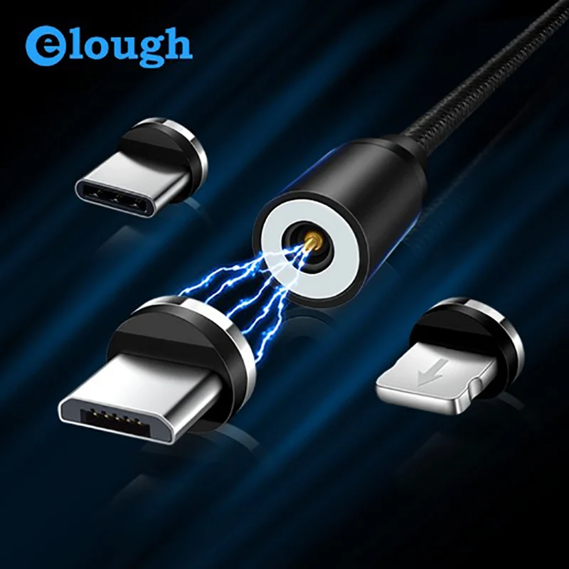 

Smart fast charging cables three-in-one data charging lines Magnetic adsorption style data transmission for IOS Android Type-C