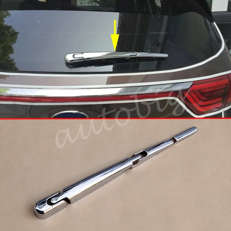 Chrome Rear Wiper Cover For Kia Sportage QL 2016 2017 2018 Window Windscreen Blade Trims Molding