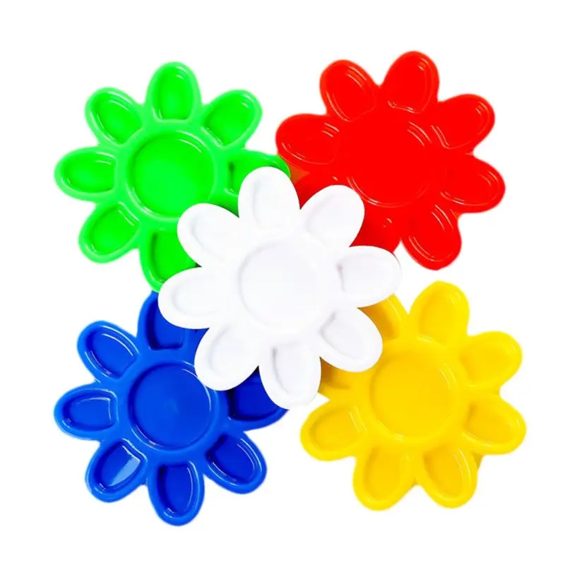 

Sun Flower Small Palette Children Painting Pigment Mixing Tray Kindergarten Art Paint Graffiti Accessories Tools