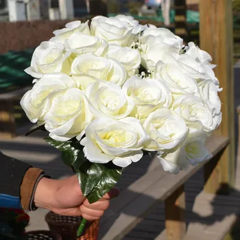 

24 pieces heads fake artificial flowers for home decoration 1 piece