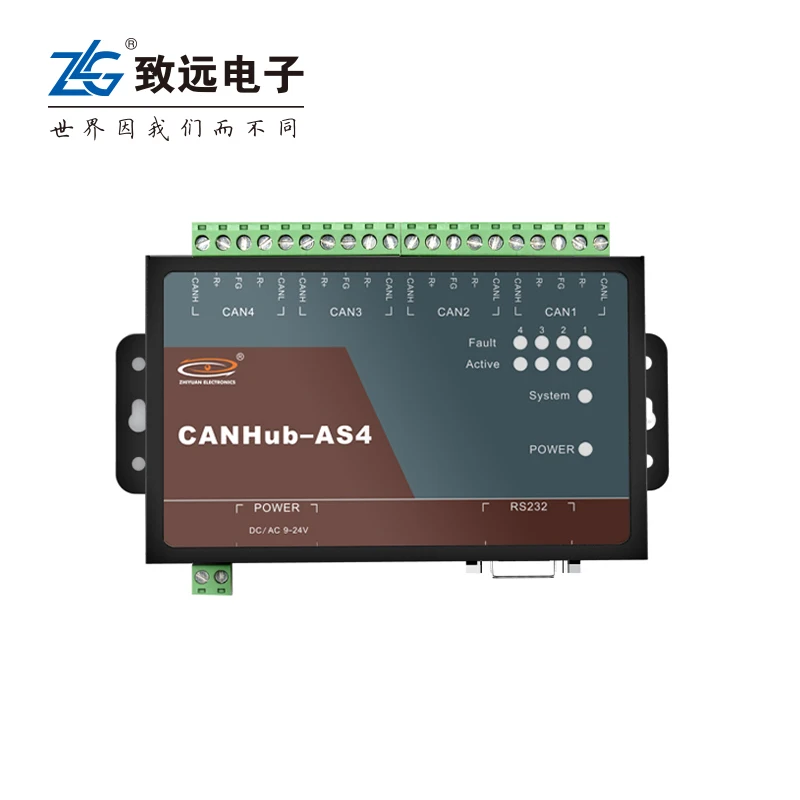 ZLG electronic CAN isolation gateway bridge repeater hub