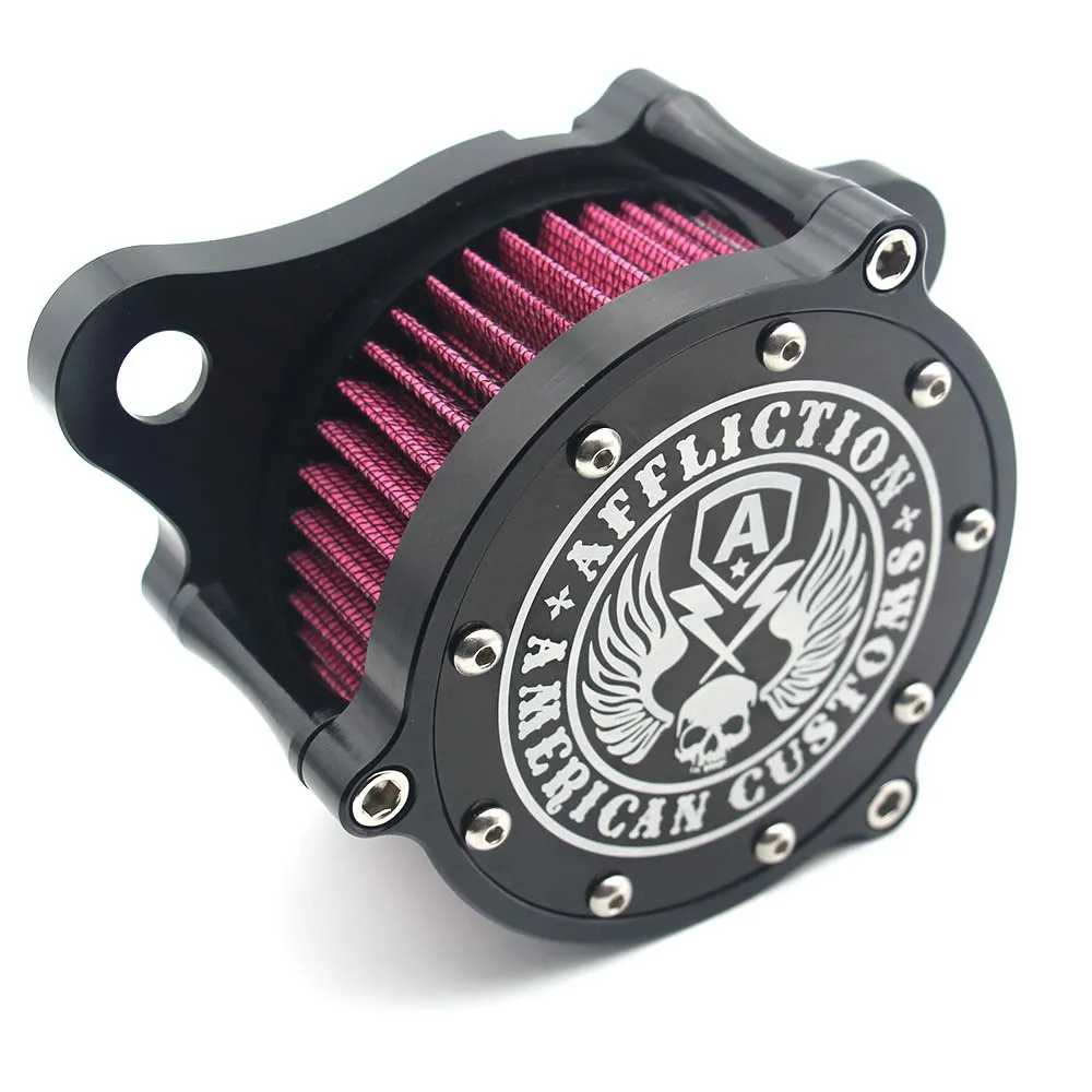 Воздушный фильтр воздухоочиститель Впускной аксессуары для мотоциклов фильтр системы комплект для Harley Sportster XL1200 Железный 883