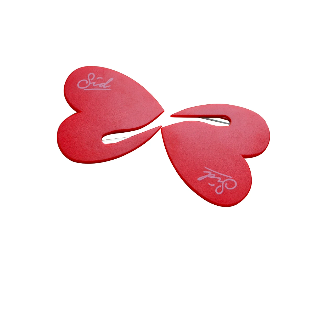 1pc Durable Plastic Seatbelt Cutter For First Aid Letter Mail Envelope Opener Tiny Heart-shape Paper Guard Cutter Blade