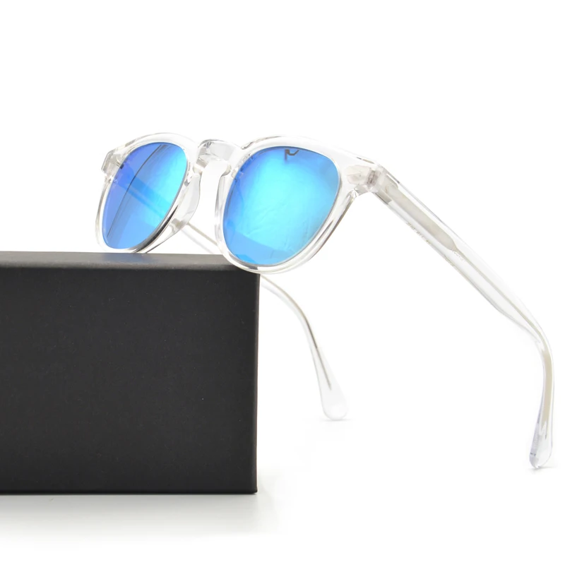 

Round Sunglasses for Women Transparent Brand Design Party Show Fashion Sunglasses Polarized Lens 100% UV400 Protection Eyewear