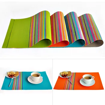 

4pcs/set Pvc Placemat Dining Table Mats Set De Table Bowl Pad Napkin Dining Table Tray Mat Coasters Kids Table Set