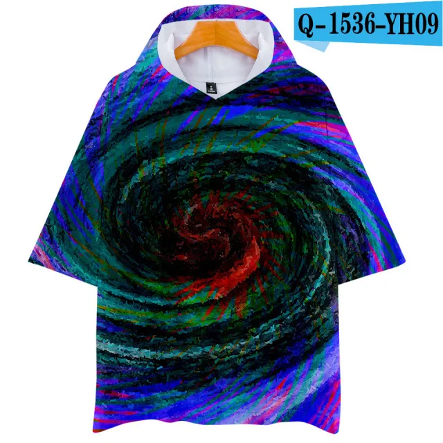 3D Tie Dye Flashbacks Толстовка Футболка мужская женская цветная психоделическая Футболка модная Harajuku фирменная футболка одежда - Цвет: 3d-4257