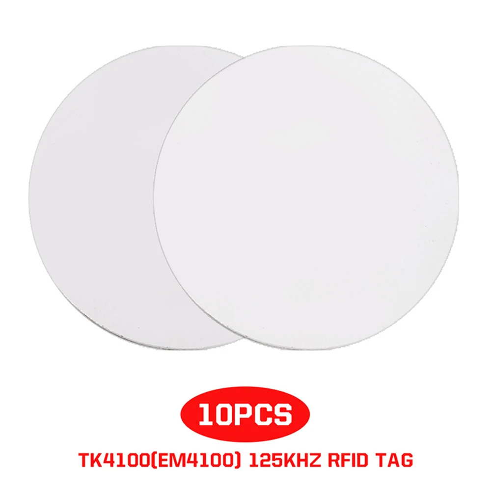 

Giantree 10pcs/Lot 125Khz 30mm Smart Tags Rfid Tag Label TK4100/EM4100 Access Control Cards White