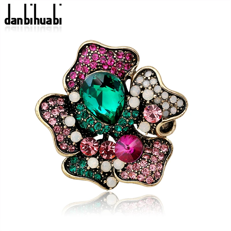 

Natural Fire Opal Stone full of Rhinestones Bouquet Plant Leaf Crystal Brooches for Women Wedding Hijab Scarf Pins and Badges