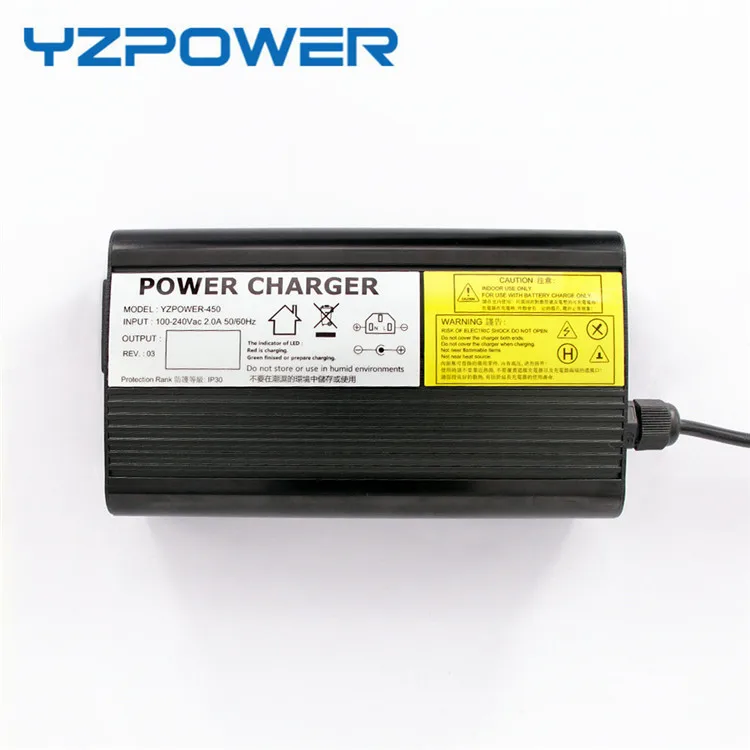 YZPOWER 58 4 V 5A 4.5A Lifepo4 литиевое зарядное устройство для аккумулятора 48V внешний