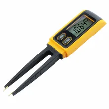 Handheld Tweezers Digital Resistance Capacitance Diode Test Multimeter Meter R / C SMD 3999max reading + Relative Measurement
