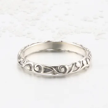 

Pure Silver 925 Women's Ring Restoration Style Simple Personality Overlay Joint Ring