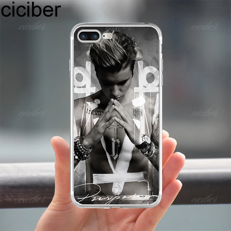 Fashion Justin Bieber Purpose Photo Design for Iphone 7 6 6S 8 Plus 5S SE 5 X 10 7plus Soft Silicone Phone Cases Capinha Coque