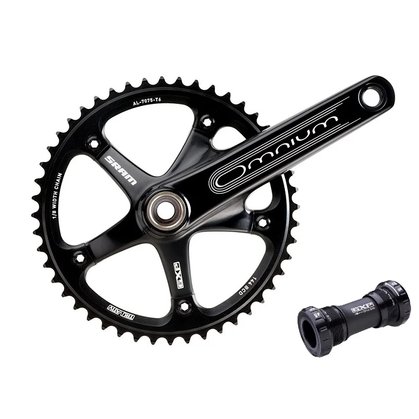 SRAM Omnium Crankset/фиксированная Шестерня chainwheel/с одной передачей велосипедная система 48 T 170 crankset/велосипедная Звездочка для шоссейного велосипеда