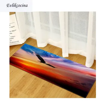 

Free Shipping Eagle Fly Colored Sky Tapis Salon Absorbent Bath Mat Area Rug For Living Room Bedroom Floor Carpet Tapete Infantil