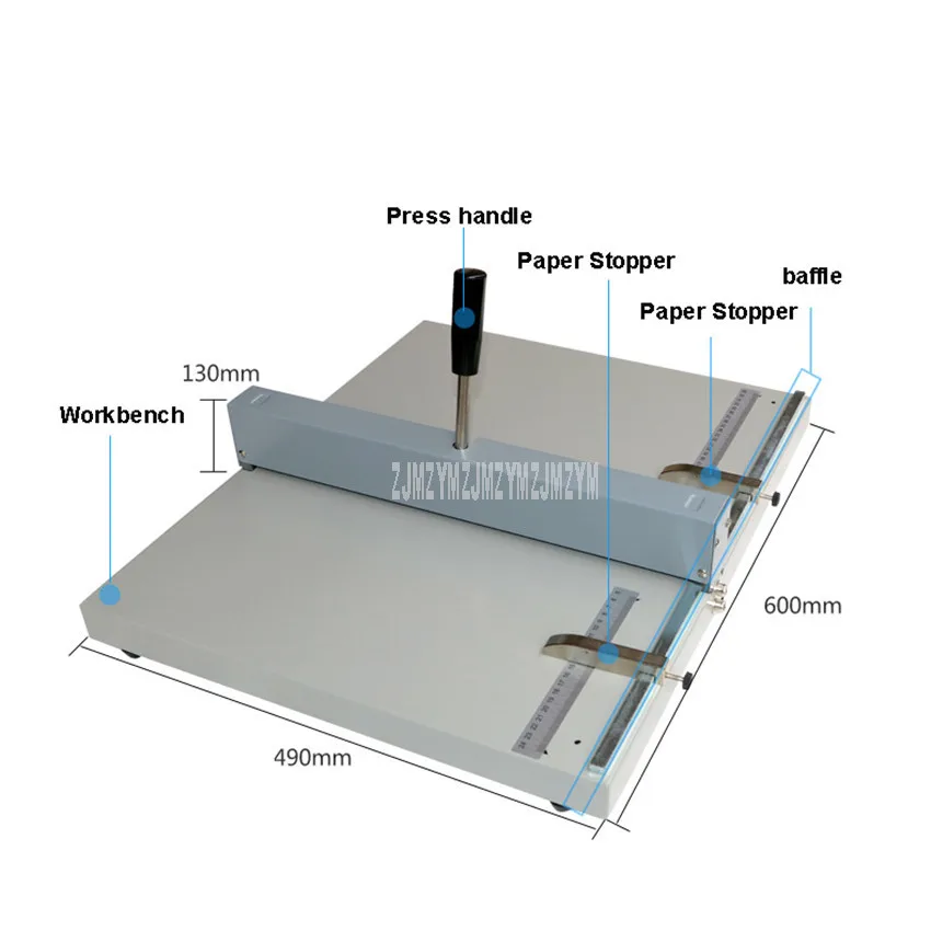 H460 ручная машина для сгибания бумаги с ручным управлением Creaser Max 46 см A3 Размер линия вдавливания машина для открыток фото поздравительных открыток