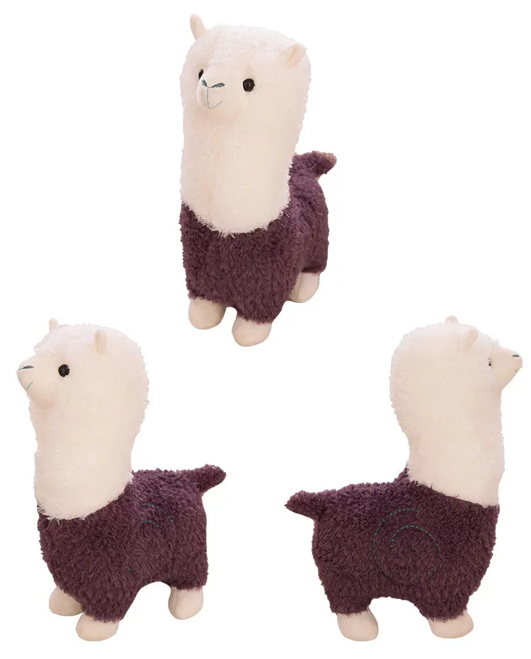 Cute 40cm Cartoon Alpaca Plush Toy Fabric Sheep Stitch Stuffed And Soft Animal Toys Llama Pillow Birthday Gift Toys For Children