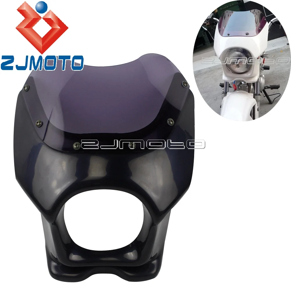 

Motorcycle ABS Plastic Headlamp Headlight Fairing For Honda Yamaha Suzuki Kawasaki CD50 CD90 RZ50 YB-1 YD50 YB50 TW200 TW225