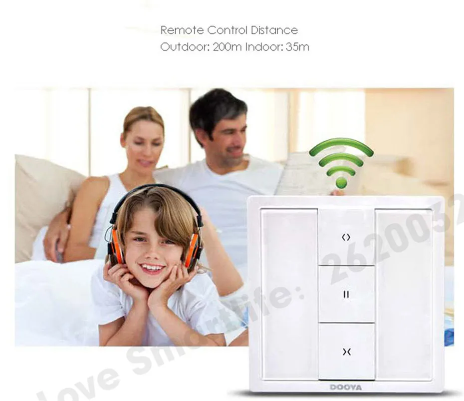 Dooya DC1650A Single-ChannelDC1651A Double Channel Wall Emitter,for Dooya DT360 DT52 KT82 KT320 Motor,Automatic Curtain Control-5