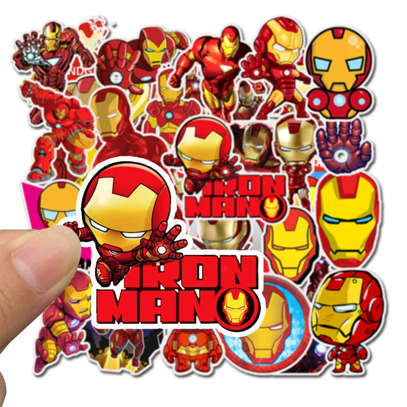 

35PCS/Bag Avengers Endgame Super Heroes Iron Man Stickers Laptop Skateboard Suitcase Scrapbooking Marvel Waterproof Sticker Toys