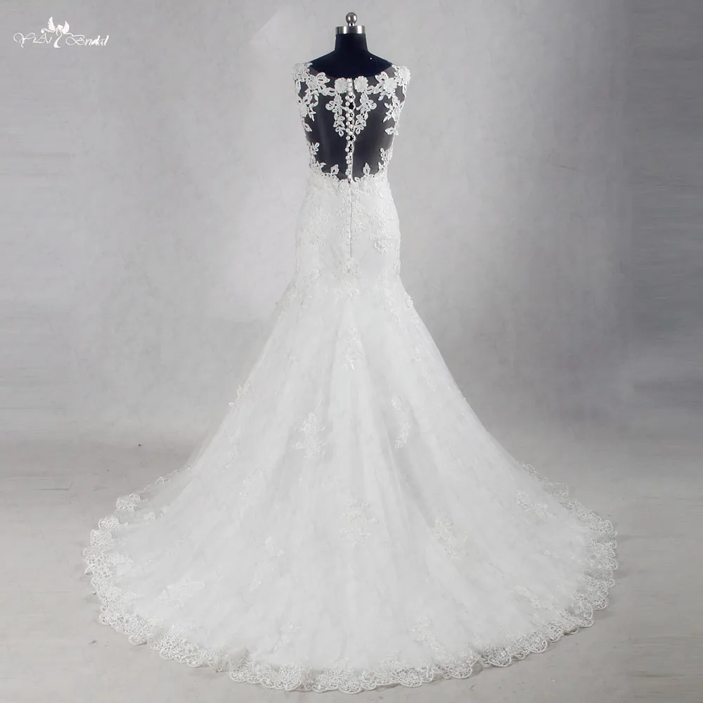 RSW995 кружевное свадебное платье-Русалка Vestido De Noiva Abito Da Sposa