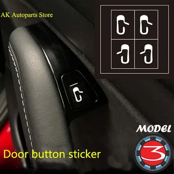 

Tesla Model 3 Door handle indicator door button sticker kit Interior decoration to decorate the car stickers luminous tips three