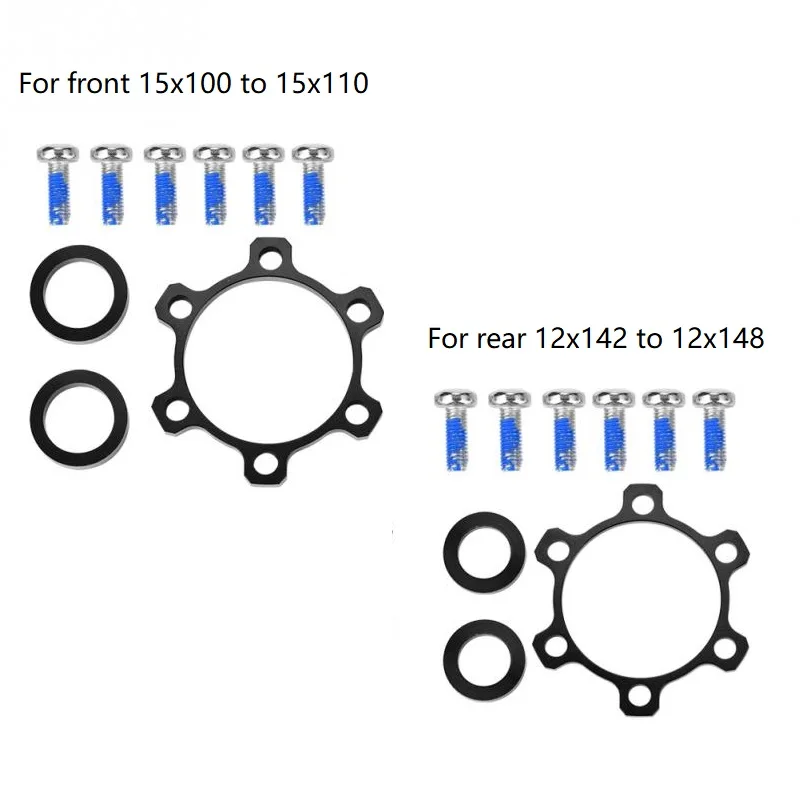 Адаптер ступицы велосипеда, набор для преобразования ступицы, 15x100 до 15x110, 12x142 до 12x148