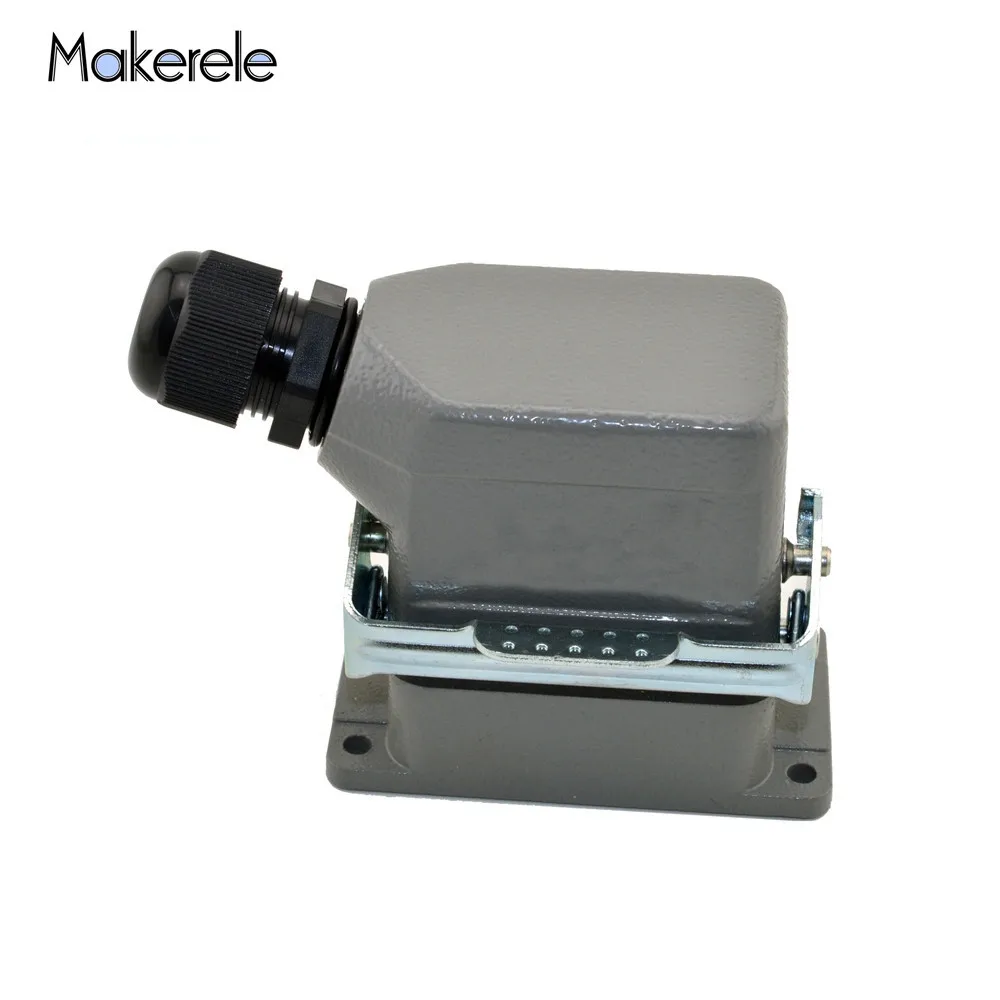 

Heavy Duty Electrical Connectors Hhigh Protection Grade Strong Square Tube Rail Signals System Control MK-HE-016-2 From Makerele