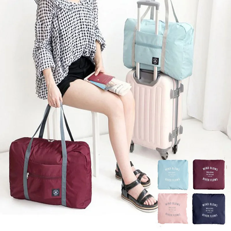 

BalleenShiny Casual Portable Travel Storage Bags Folding Clothes Luggage Organizer Pouch Cases Accessories Supplies Holder