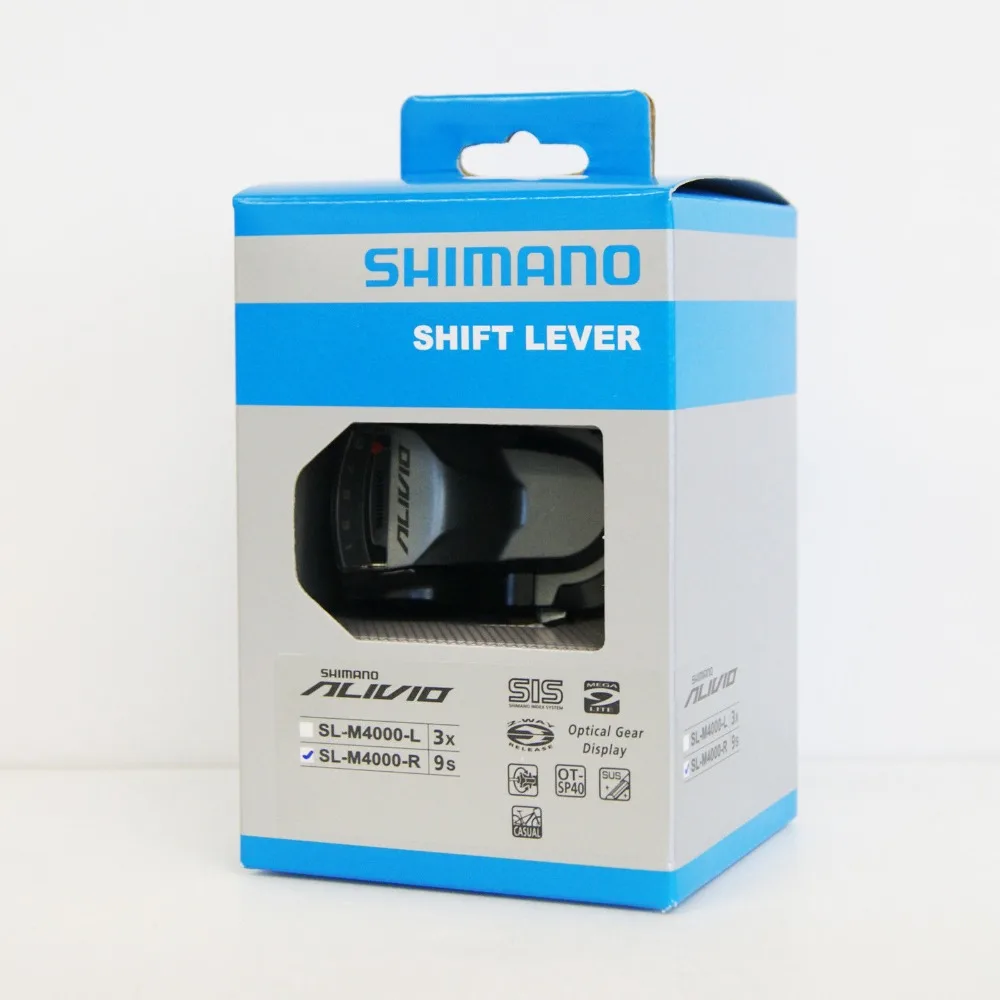 Оригинальный Shimano ALIVIO SL M4000 левый 3 скоростной/правый 9 скоростной рычаг