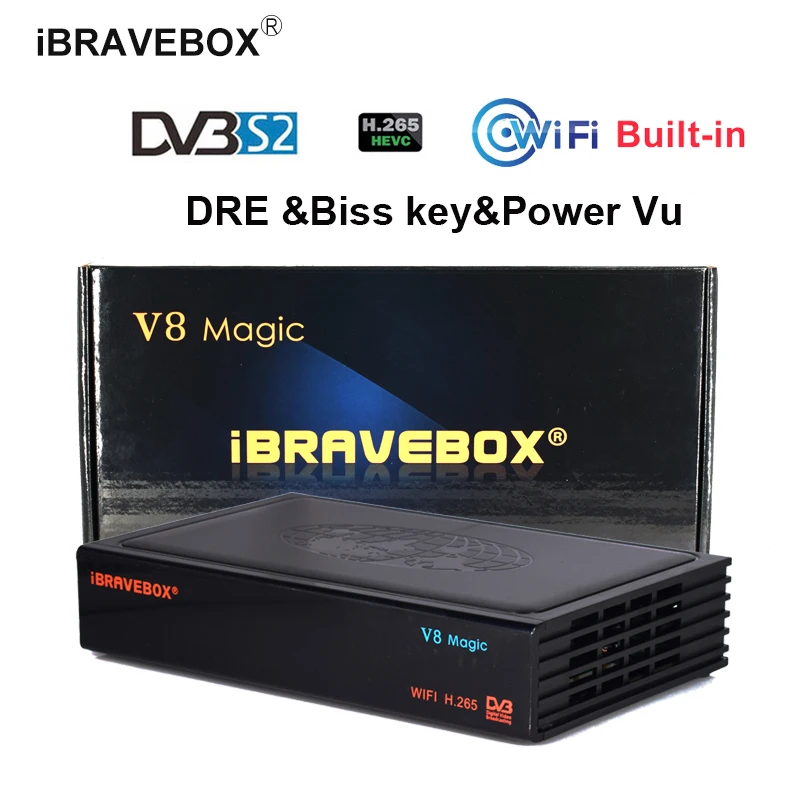 

IBRAVEBOX V8 magic dvbs2 Satellite tv receiver 1080P Full HD DVB-S2 receptor Support PowerVu,DRE&Biss key YouTube
