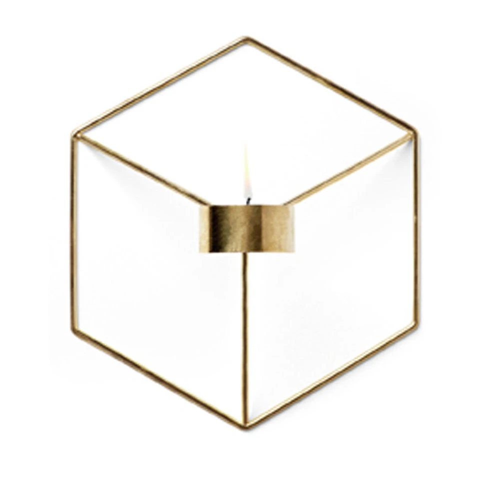 Бра Настенный 3D подсвечник декоративное украшение для дома Подсвечники Tealight геометрический Nordic стиль