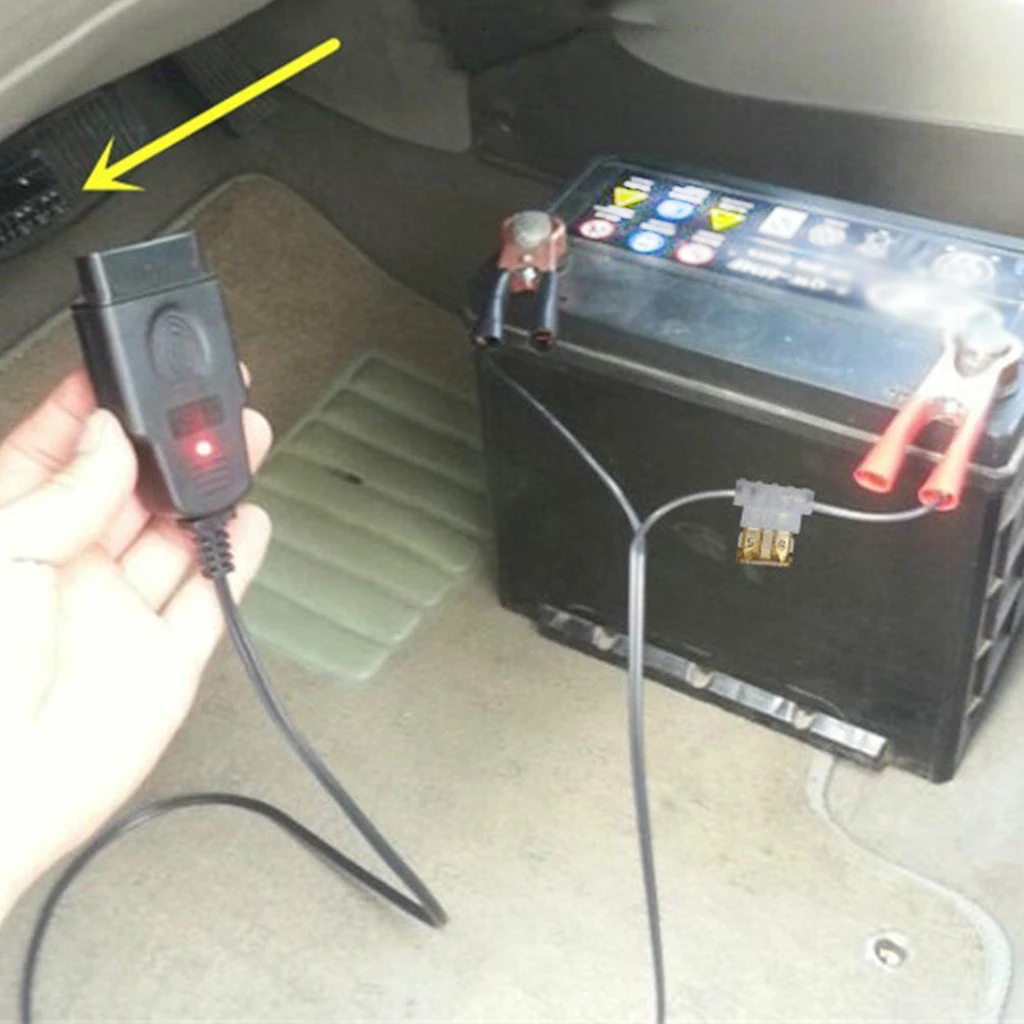Langlebiges Auto Auto Memory Saver Kabelwerkzeug OBD2 ECU Notfallbatterie