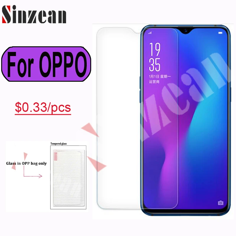 Sinzean 100 шт для OPPO Reno/Find X/R19/RX17 Pro 2.5D Закаленное стекло Redalme 2/U1/R15X/R11S Plus/A7X защита