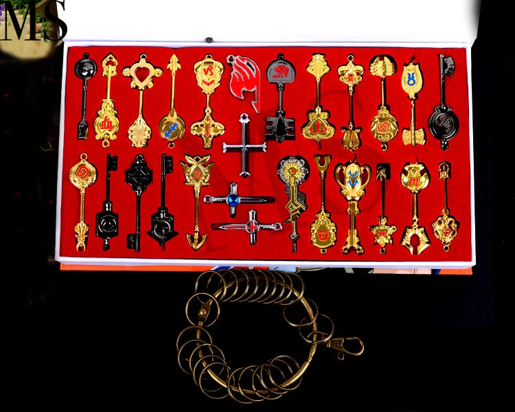 

cosplay Fairy Tail Key Lucy Star Spirit Complete Set Anime Peripheral Set Collector's Edition