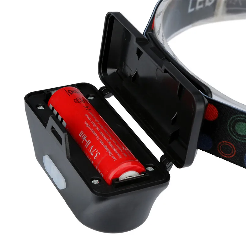 XPE COB LED Headlight 6-mode Head Light Straps Adjustable Headlamp Headlight Rechargeable Head Torch LED Zaklamp 40DC1407