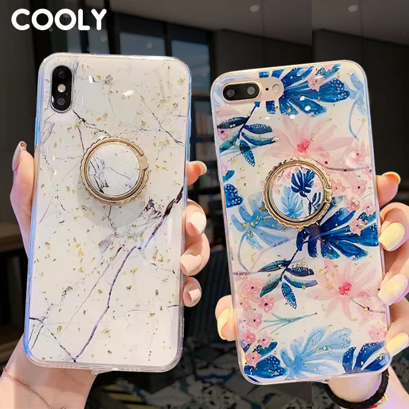 COOLY чехол из золотой фольги с изображением листьев для iphone 6S 6 7 8 Plus X XS Max XR задняя