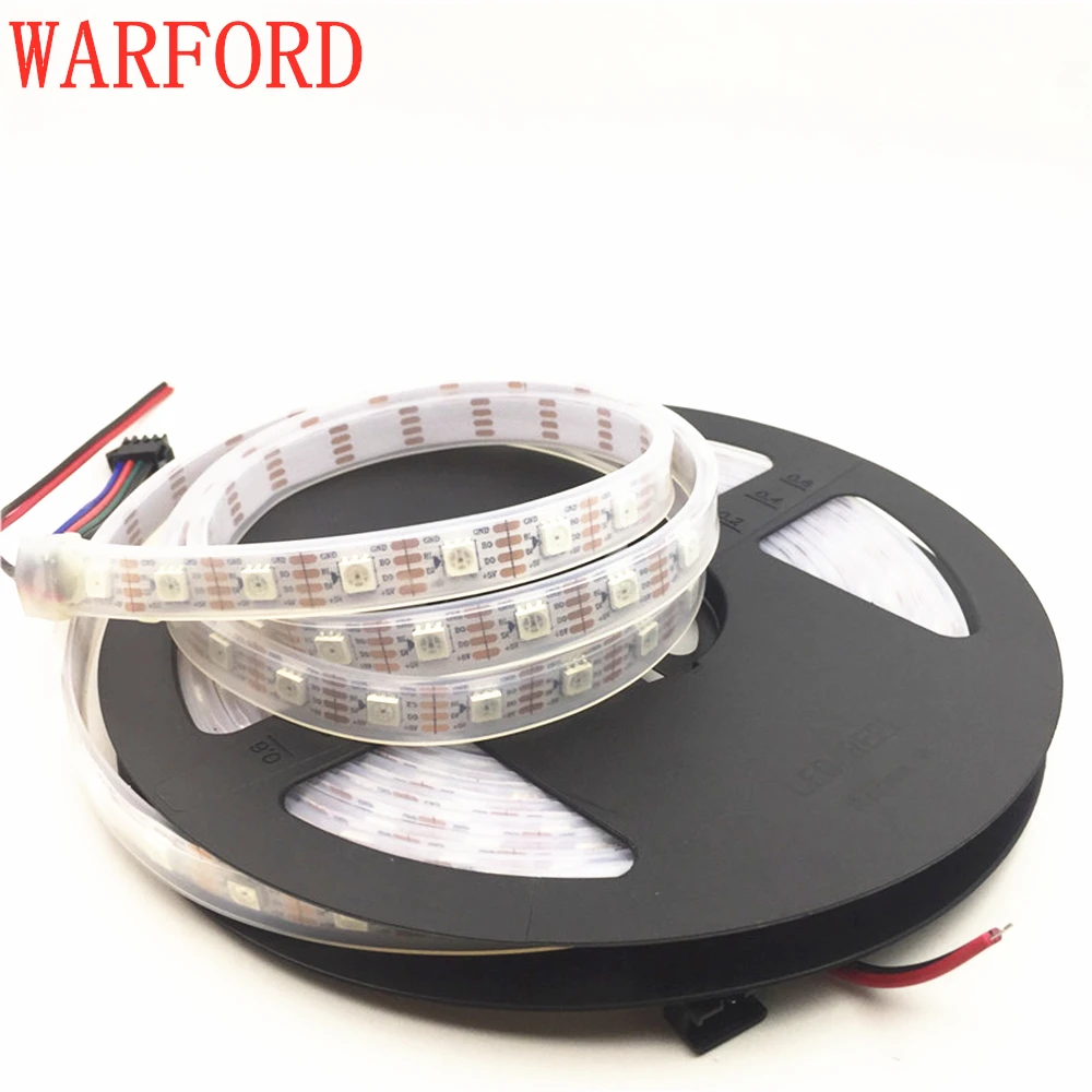 

WS2813 DC5V 1m/5m led strip built-in WS2811S IC 5050 SMD RGB strip,individually addressable,IP30/IP67