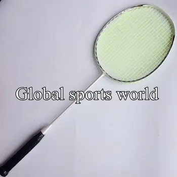 

Free shipping New 2015 3D blade (4U 82g)Badminton Racket 100% carbon badminton racquet (White)