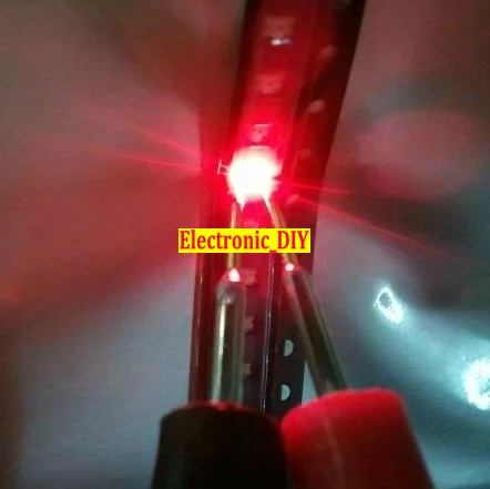 100 шт. маленькие красные лампы 0603 SMD светодиодный 0603 красный ...