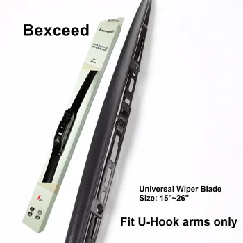 

Bexceed New universal type with spoiler & prevent snow wiper blade fit Size 15" ~ 26", Fit U-Hook arms