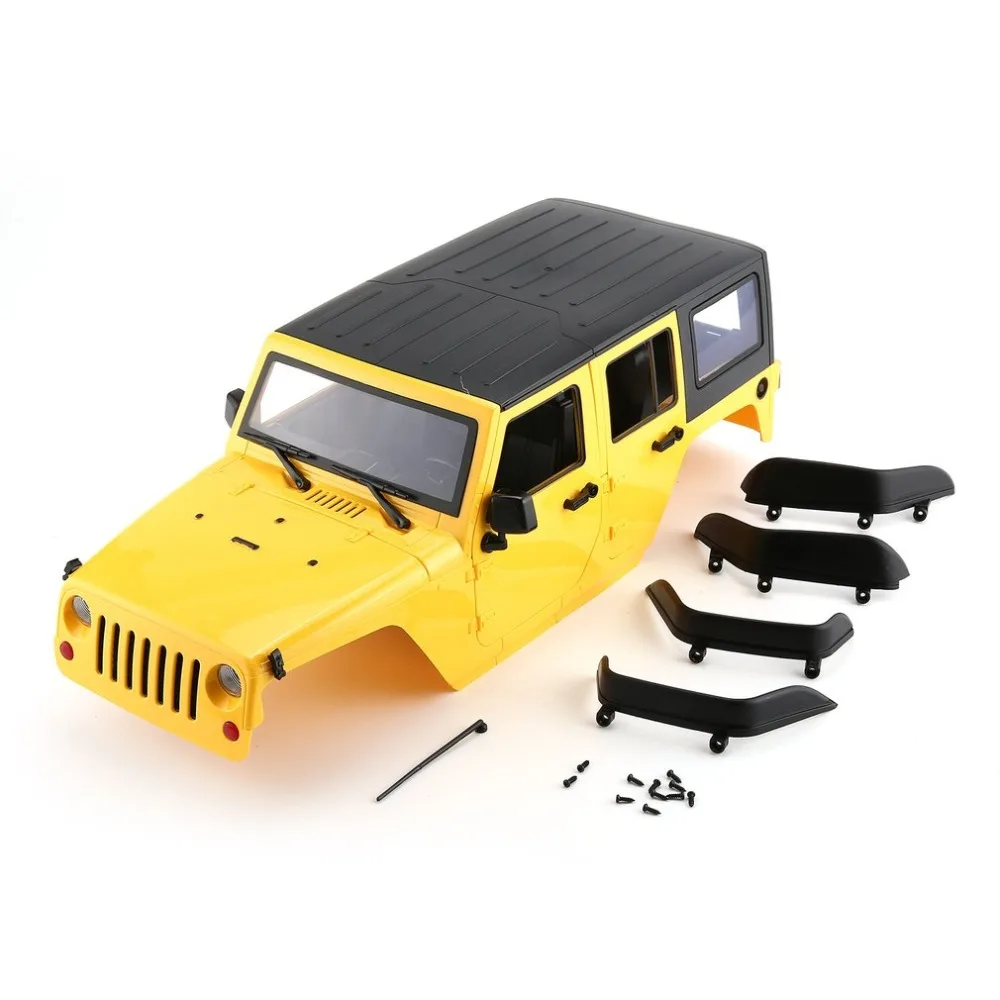 Жесткий Пластик корпус автомобиля тела DIY Kit для 313 мм Колесная база 1/10 Jeep Wrangler осевой SCX10 RC автомобиль гусеничный модель автомобиля