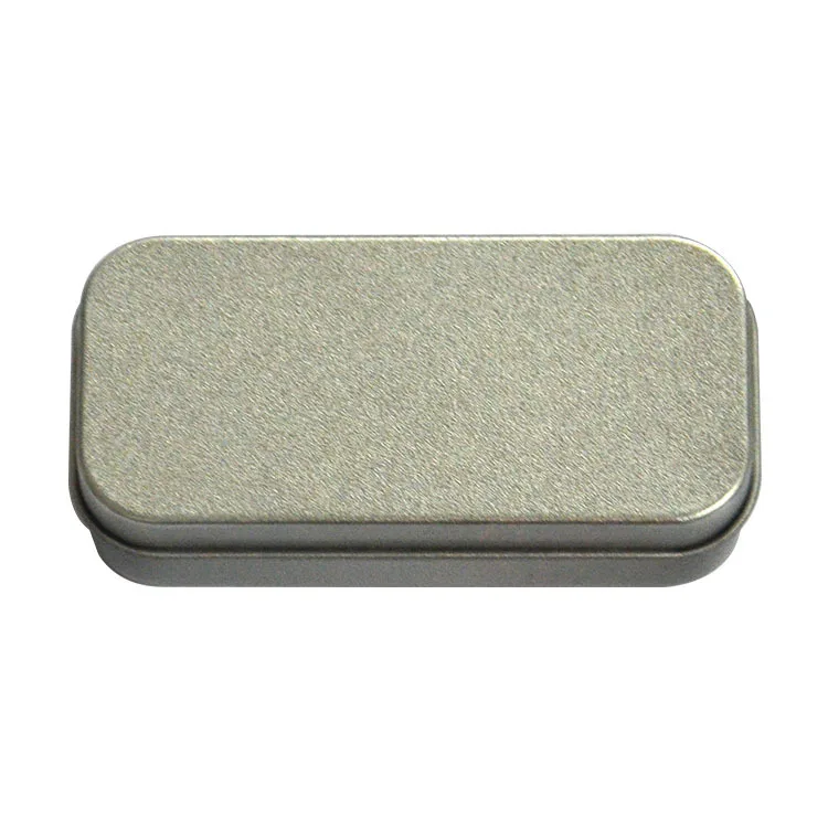 

20pcs Silver Metal Hinge Top Tin Containers for Crafts Geocache Storage Survival Kit, 80*38*20mm