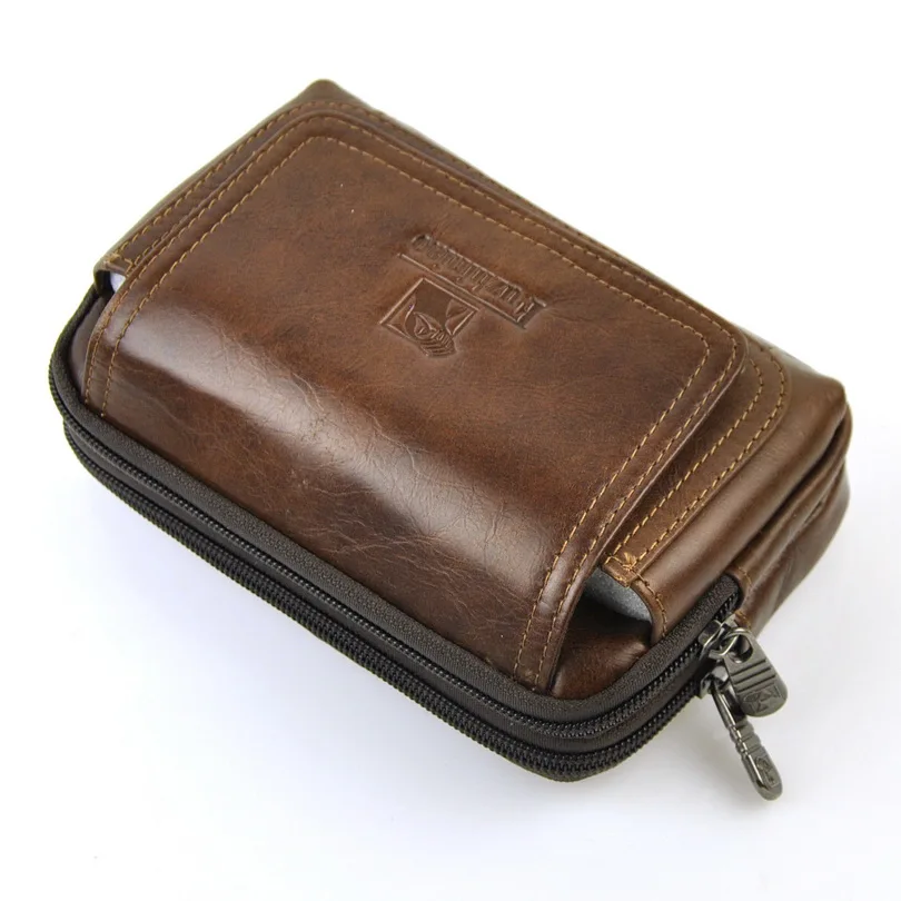 Мужская винтажная сумка на пояс из натуральной кожи, Ретро сумка на пояс, чехол для мобильного телефона, классические очки для дальнозоркости 6 Plus, кошелек