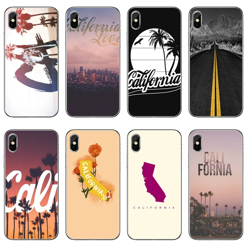 

beautiful city California Travel scenery For Apple iPhone 8 7 plus 6s 6 plus X XR XS Max SE 5s 5c 5 4s 4 Soft phone cover case