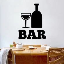 Exquisite Bar Vinyl Decals Wall Stickers Removable Wall Sticker Home Party Decor Wallpaper