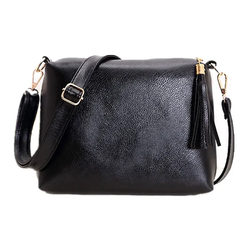 Brand designer women bag soft leather fringe crossbody bag shoulder women messenger bags candy color A866